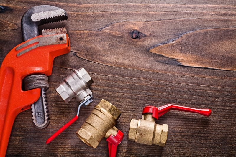 Commercial plumbing work in a West Horsley business